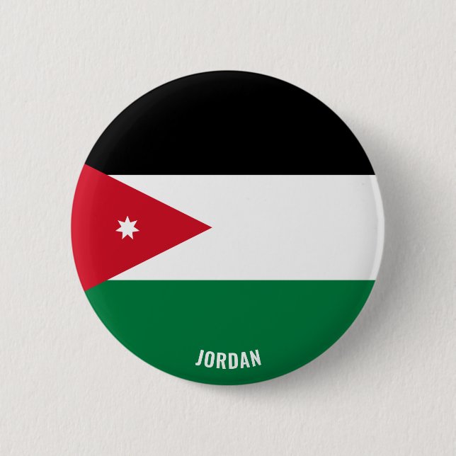 Jordan Flag Charming Patriotic Button (Front)