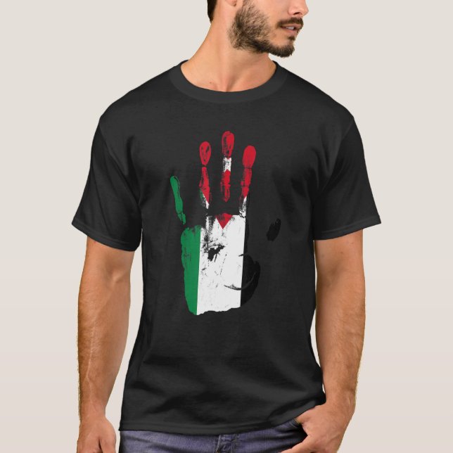 Jordan Flag Hand Men Women Kids T-Shirt (Front)