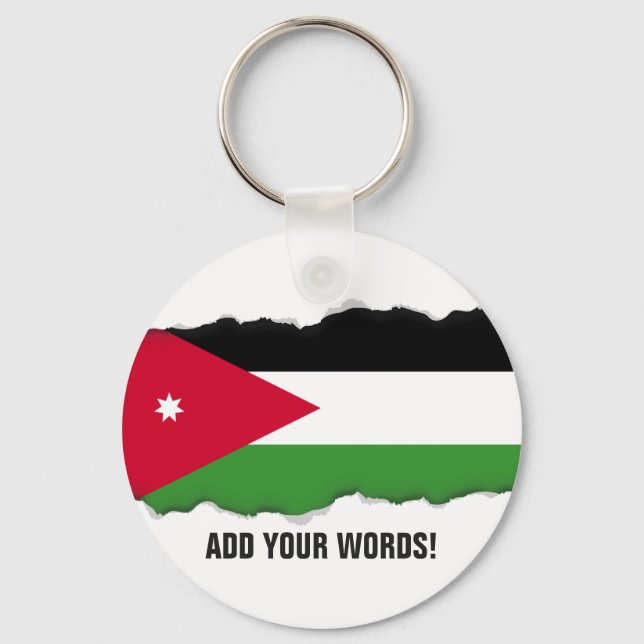Jordan Flag Key Ring (Front)