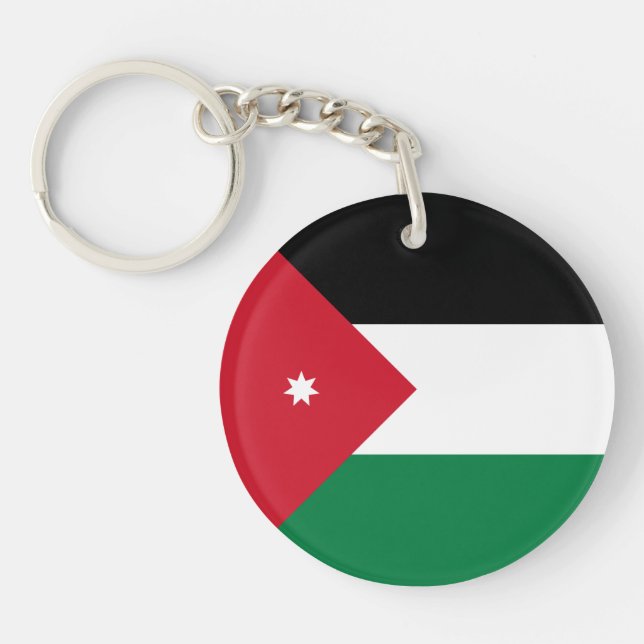 Jordan Flag Key Ring (Front)