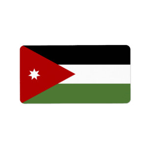 Jordan flag label