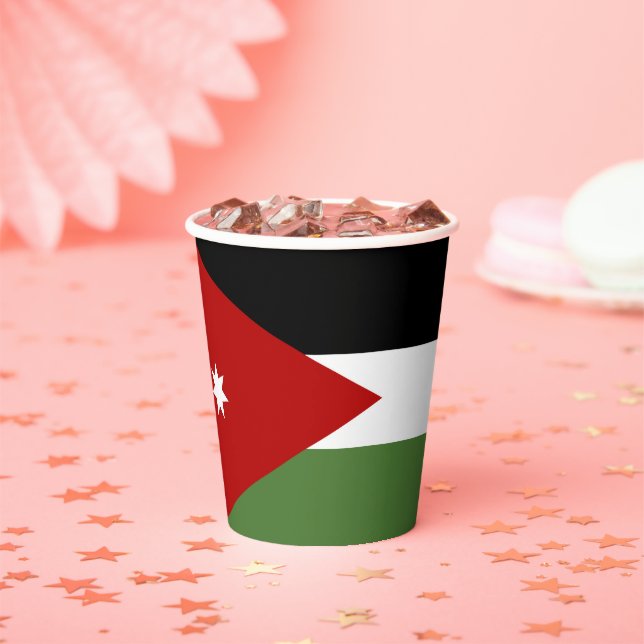 Jordan flag paper cups (Insitu)
