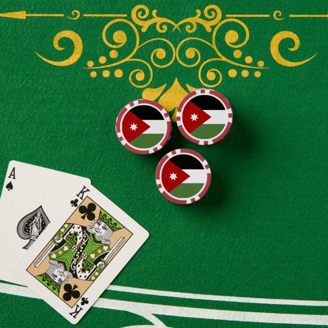Jordan flag poker chips (Poker Table (Stack))
