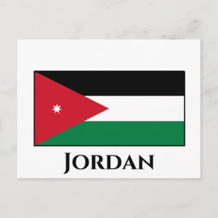 Jordan Flag Postcard