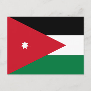 Jordan Flag Postcard
