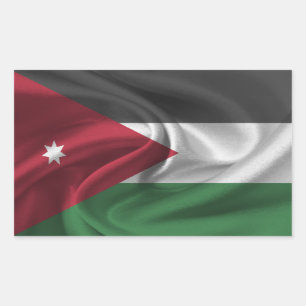 Jordan Flag Rectangular Sticker