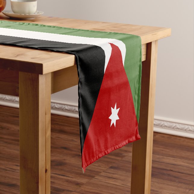 Jordan flag short table runner (In Situ)