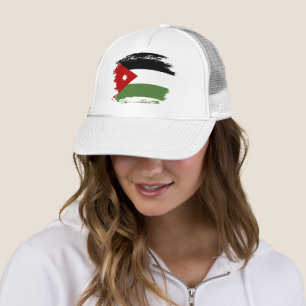 Jordan flag trucker hat