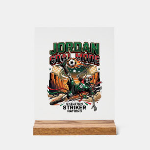 Jordan Goal Mode Skeleton Striker Nations Dynamic Acrylic Sign