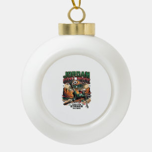 Jordan Goal Mode Skeleton Striker Nations Dynamic Ceramic Ball Christmas Ornament
