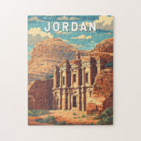 Jordan Illustration Travel Art Vintage