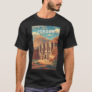Jordan Illustration Travel Art Vintage T-Shirt