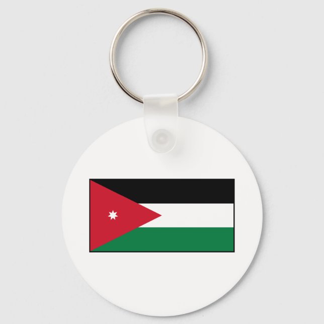 Jordan – Jordanian Flag Key Ring (Front)
