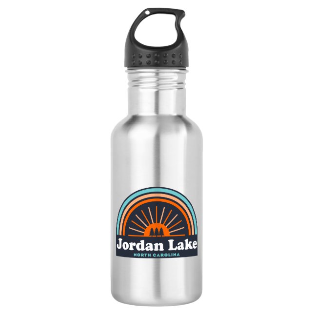 Jordan Lake North Carolina Rainbow 532 Ml Water Bottle (Front)