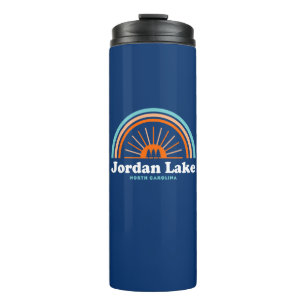 Jordan Lake North Carolina Rainbow Thermal Tumbler