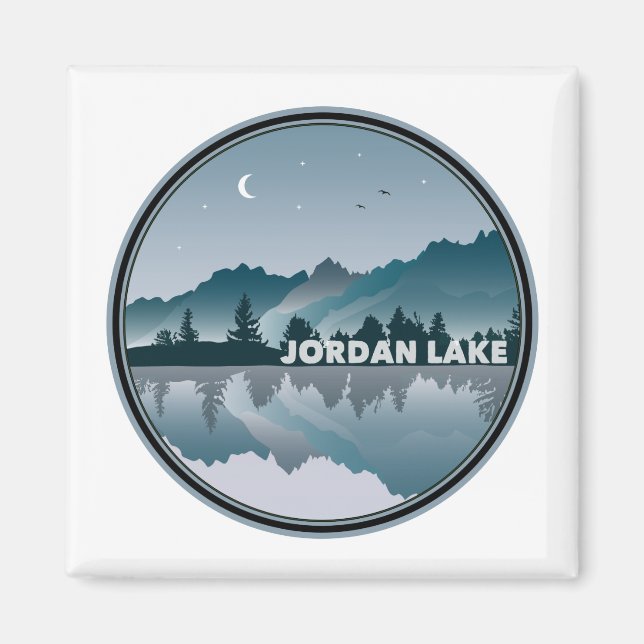 Jordan Lake North Carolina Reflection Magnet (Front)