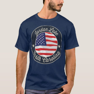 Jordan Lake - Patriotic North Carolina Souvenir T- T-Shirt