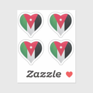 Jordan love flag pride heart sticker