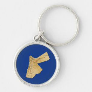 Jordan Map Keychain