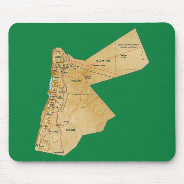 Jordan Map Mousepad (Front)