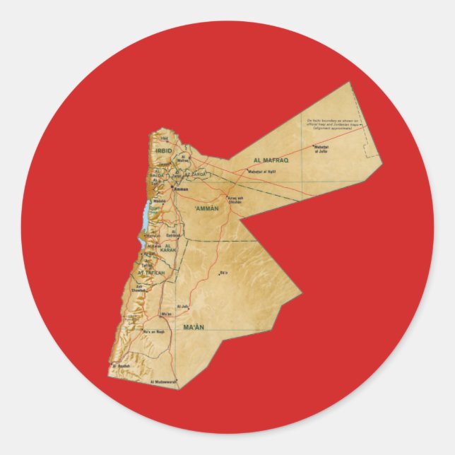 Jordan Map Sticker (Front)