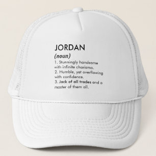 Jordan name, Editable name, Custom name Trucker Hat