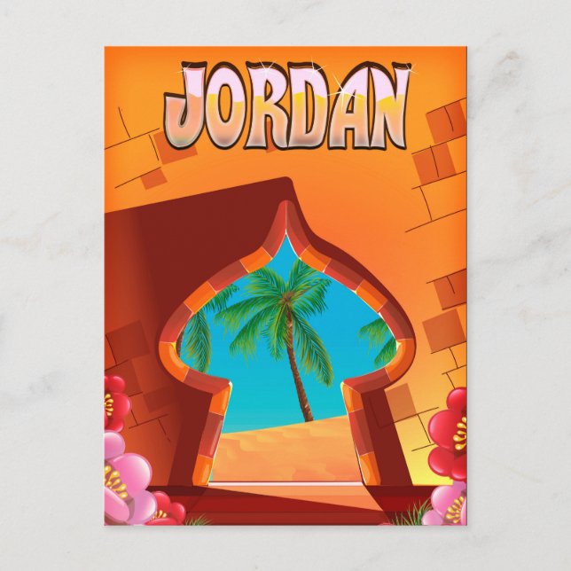 Jordan Palace travel poster Postcard (Front)