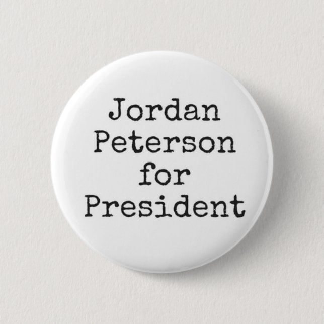 Jordan Peterson for President 6 Cm Round Badge (Front)