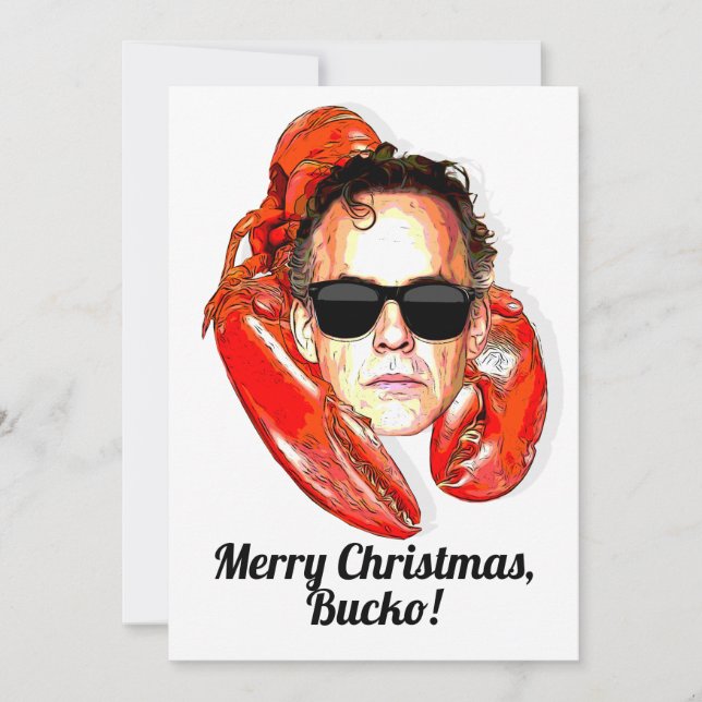 Jordan Peterson Merry Christmas, Bucko! Holiday Card (Front)