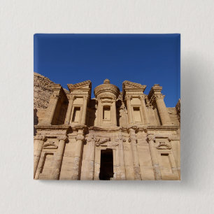 Jordan, Petra, The Monastery, Al Deir. 15 Cm Square Badge