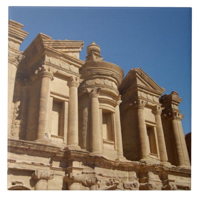 Jordan, Petra, The Monastery, Al Deir. 2 Ceramic Tile (Front)