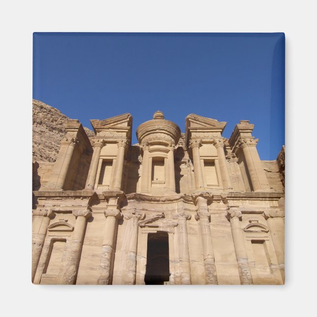 Jordan, Petra, The Monastery, Al Deir. Magnet (Front)