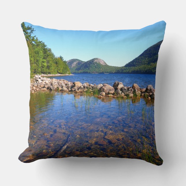 Jordan Pond I at Acadia National Park Cushion (Front)