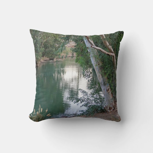 Jordan River in Israel Pillow (Front)