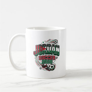 Jordan Soccer 2026 Soccer Bold Country Typography Coffee Mug