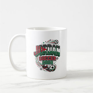 Jordan Soccer 2026 Soccer Bold Country Typography  Coffee Mug