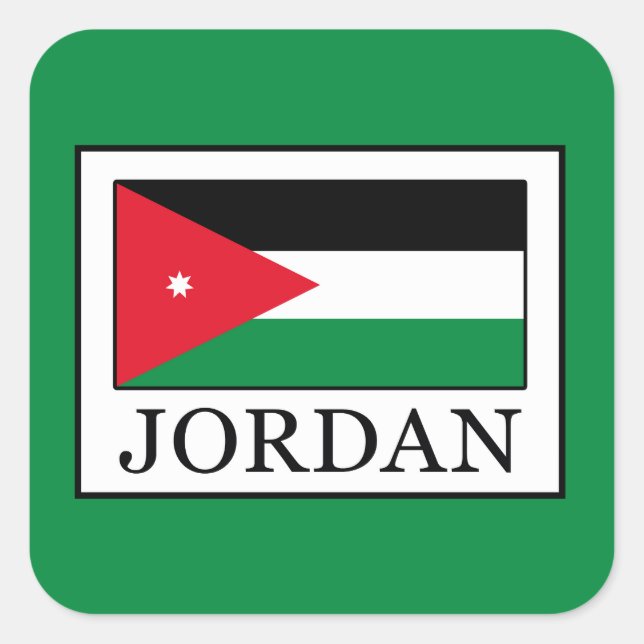 Jordan Square Sticker (Front)