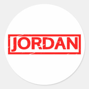 Jordan Stamp Classic Round Sticker