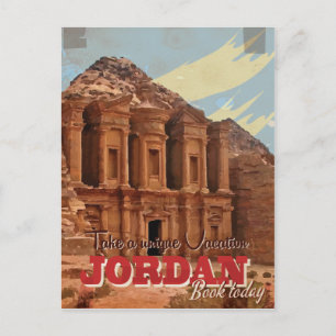 Jordan vacation Classic Travel Poster. Postcard