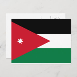Jordanian Flag, Flag of Jordan Postcard