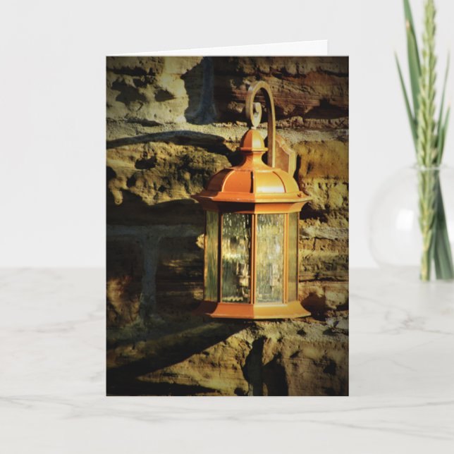 "Jordan's Lamp" Birthday Card (Front)