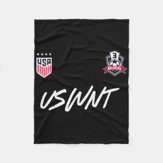 Jordyn Bugg 3 Navy Uswnt Officially Licensed  Fleece Blanket