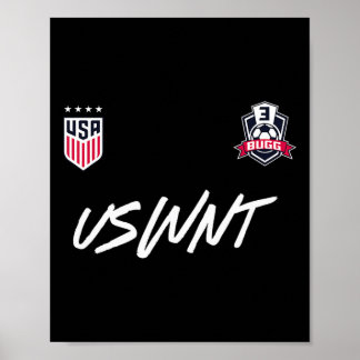 Jordyn Bugg 3 Navy Uswnt Officially Licensed  Poster