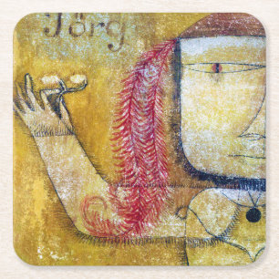 Jorg, Paul Klee Square Paper Coaster