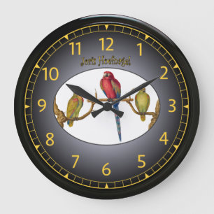 Joris Hoefnagel ~ Birds ~ 1542-1601~ Vienna ~ V013 Large Clock