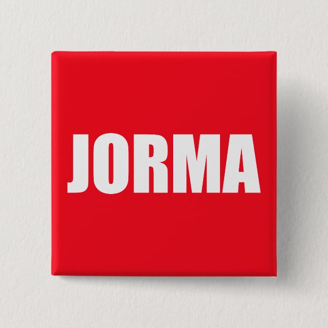 Jorma 15 Cm Square Badge (Front)