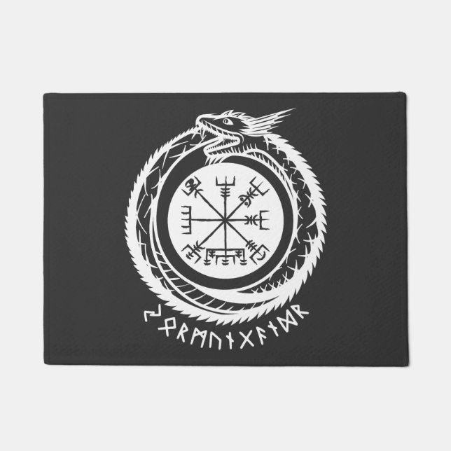 Jormungandr - Nordic Rune Doormat (Front)