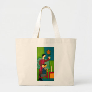 Jose Maria y su Angel 2009 Large Tote Bag
