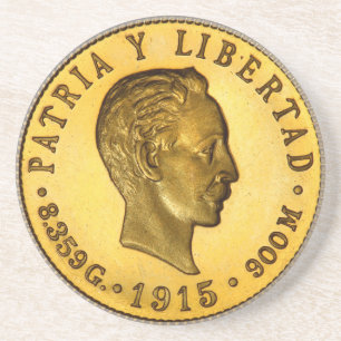 Jose Marti coin (1915) Coaster