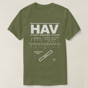 José Martí International Airport HAV T-Shirt